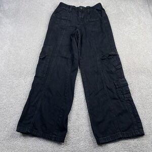 BDG‎ Jeans Womens 27 Black Y2K Cargo Utility Wide Leg Baggy Skater Denim